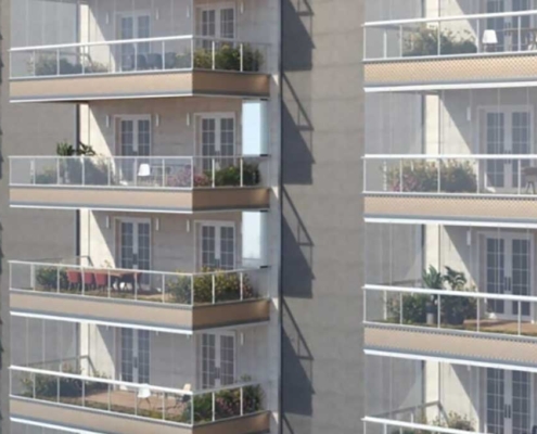 Vetrate panoramiche per balconi condominiali